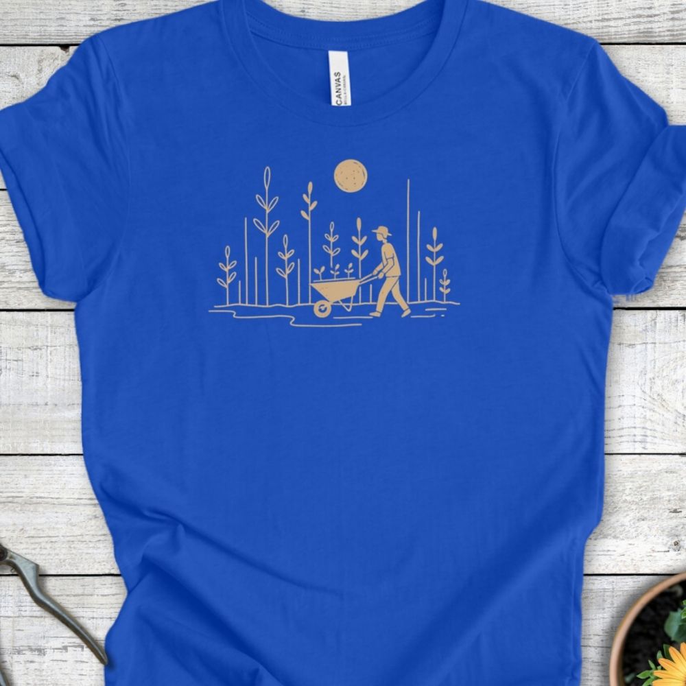 Printify T-Shirt True Royal / S Garden Walk T-Shirt