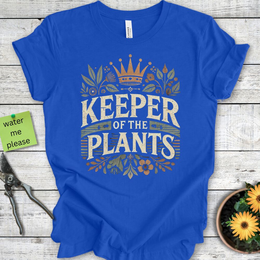 Printify T-Shirt True Royal / S Keeper of the Plants