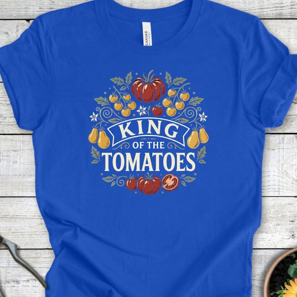 Printify T-Shirt True Royal / S King of the Tomatoes T-Shirt