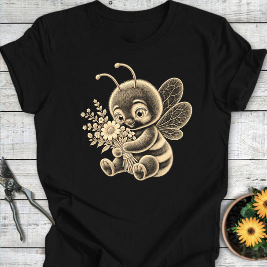 Bee with Flowers T-Shirt