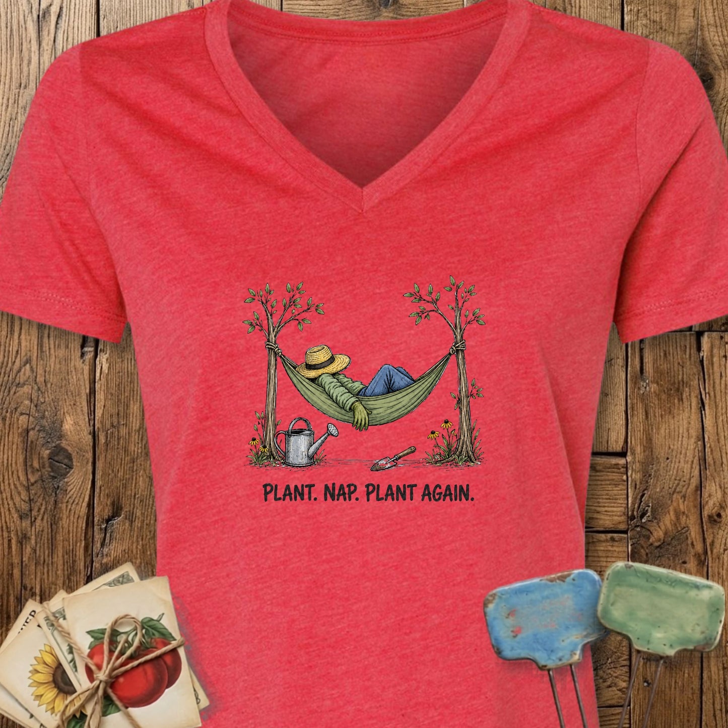 Plant Nap V-Neck