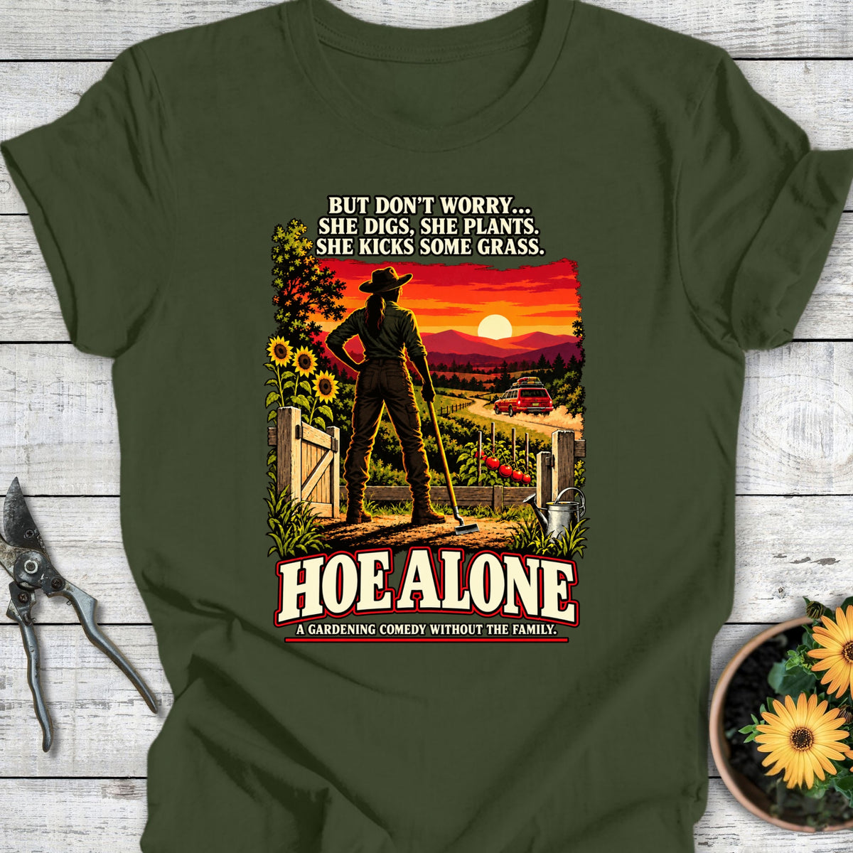 Hoe Alone T-Shirt