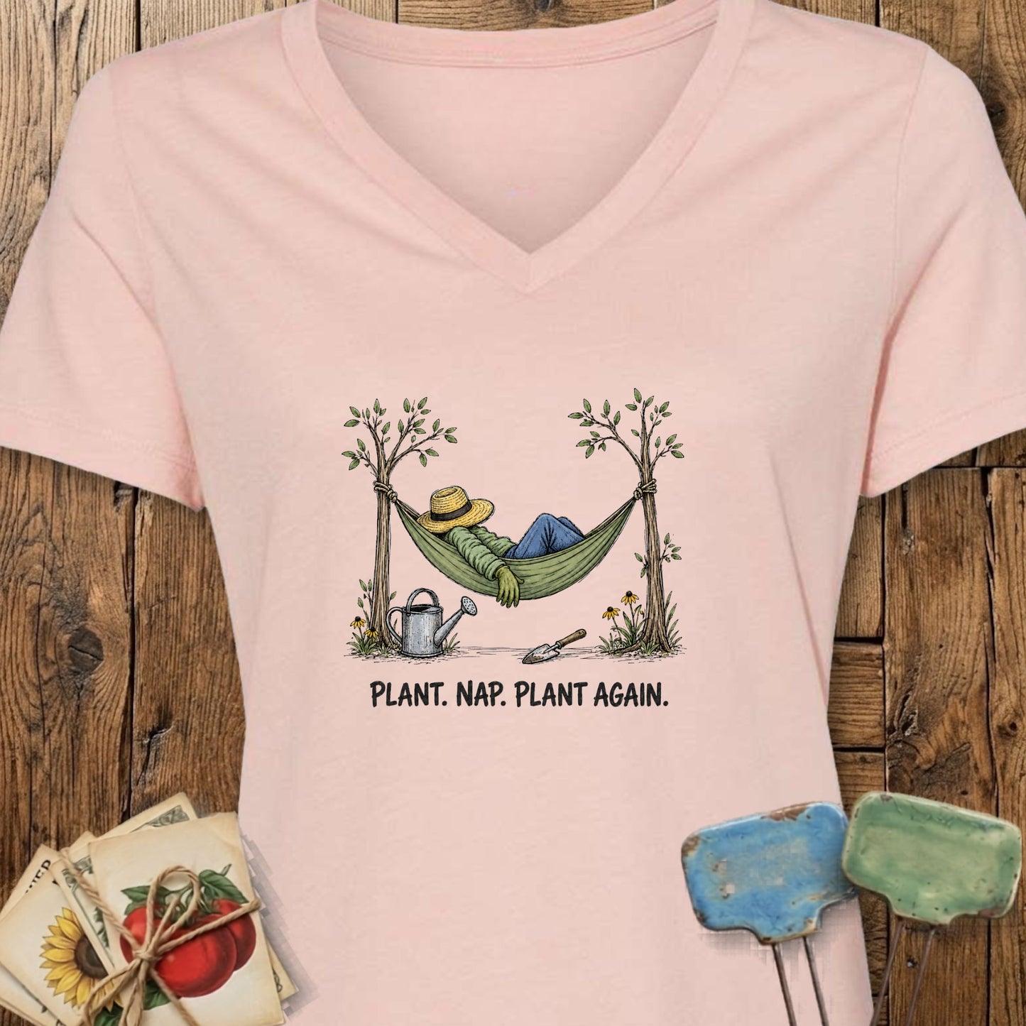 Plant Nap V-Neck