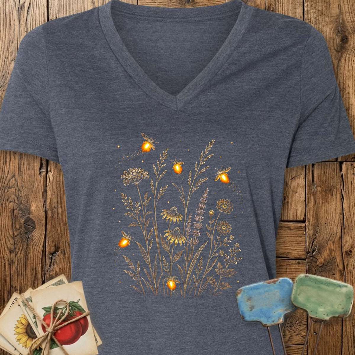 Firefly Garden V-Neck