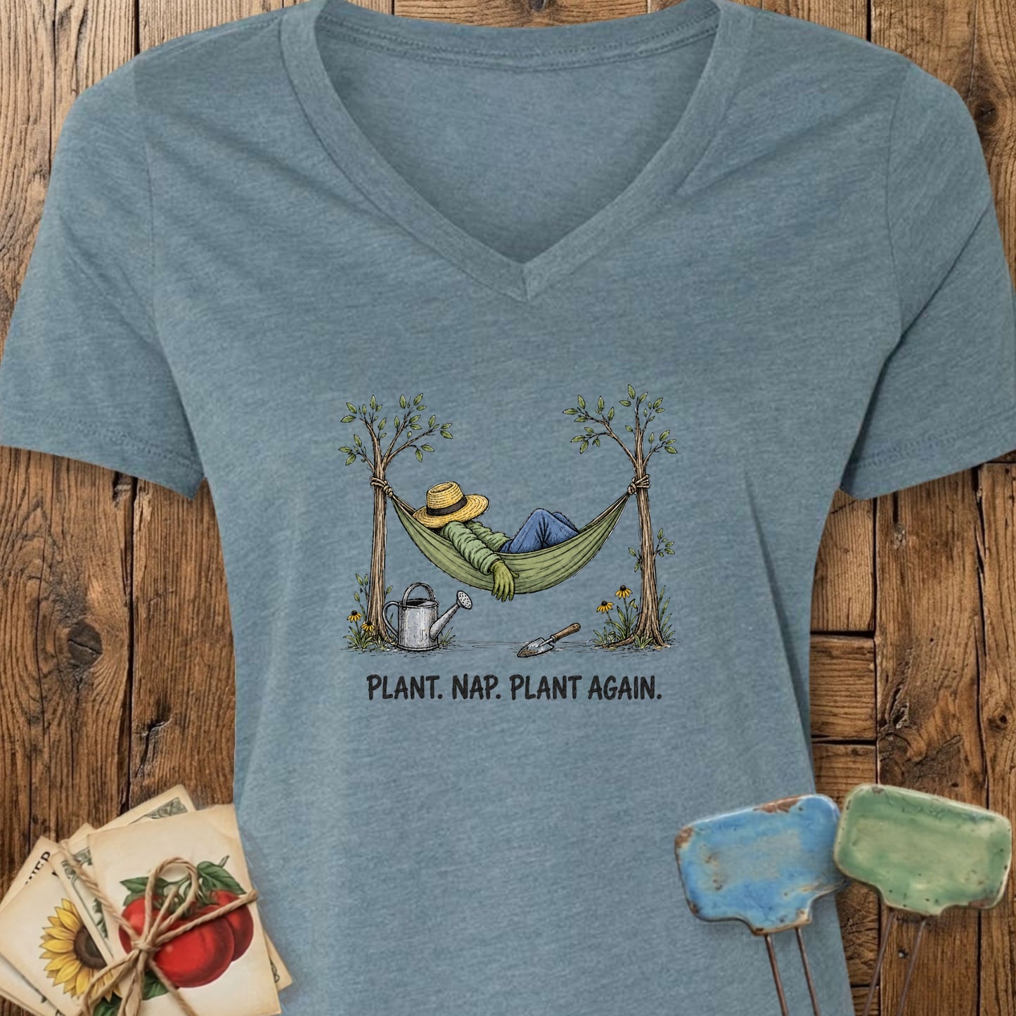 Plant Nap V-Neck