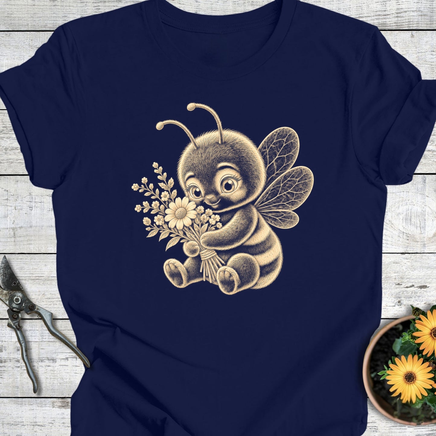Bee with Flowers T-Shirt