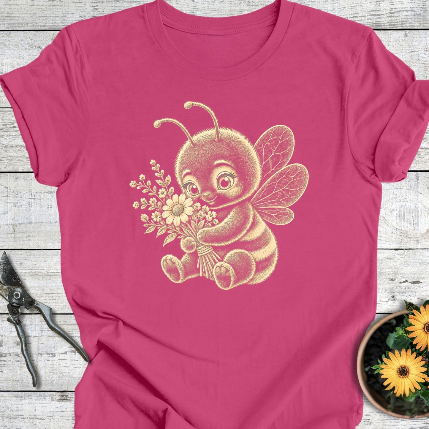 Bee with Flowers T-Shirt