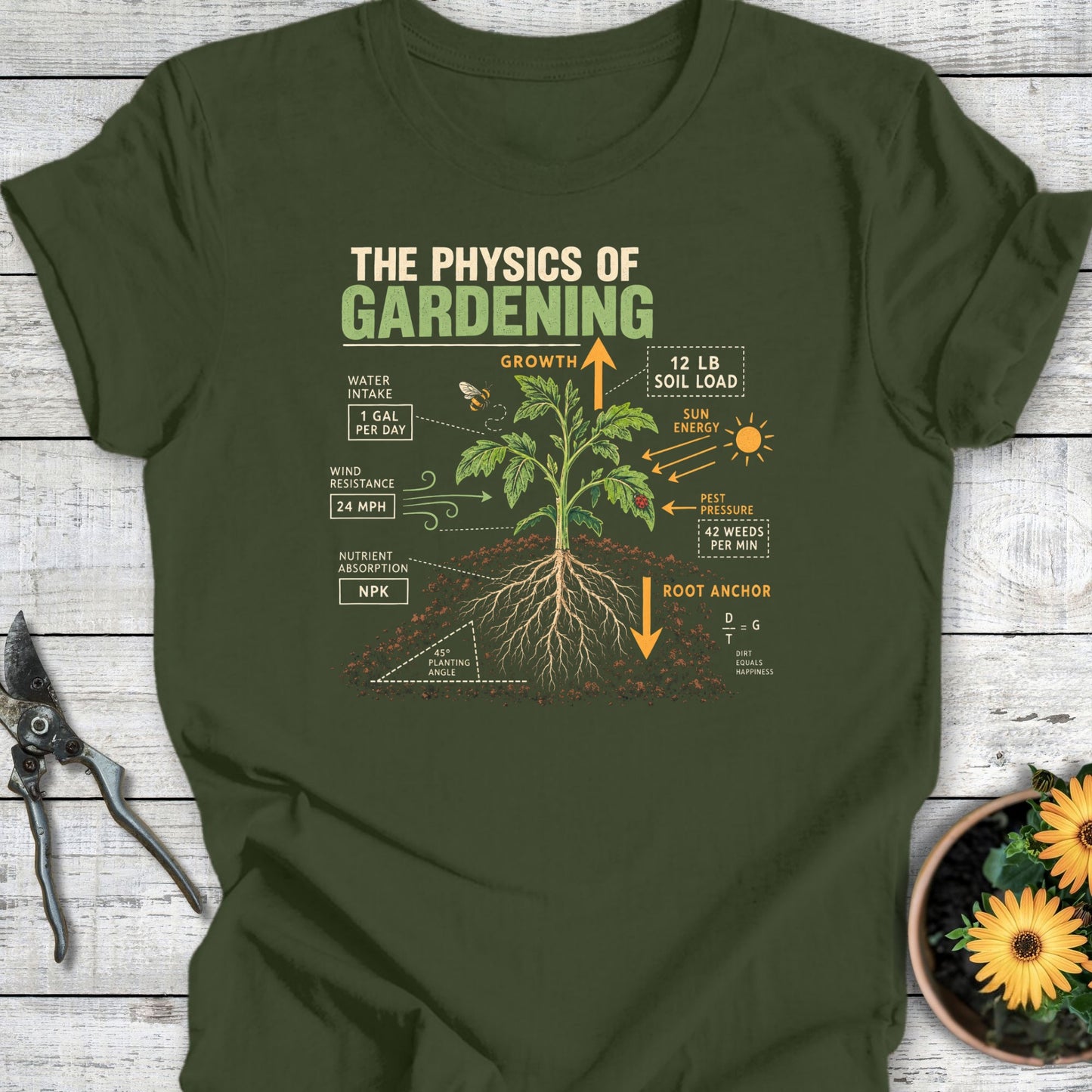 Gardening Physics T-Shirt