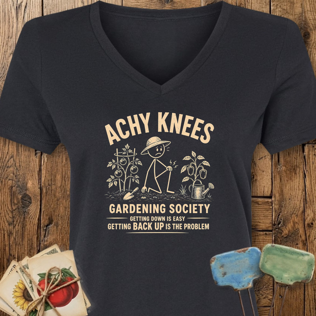 Achy Knees V-Neck
