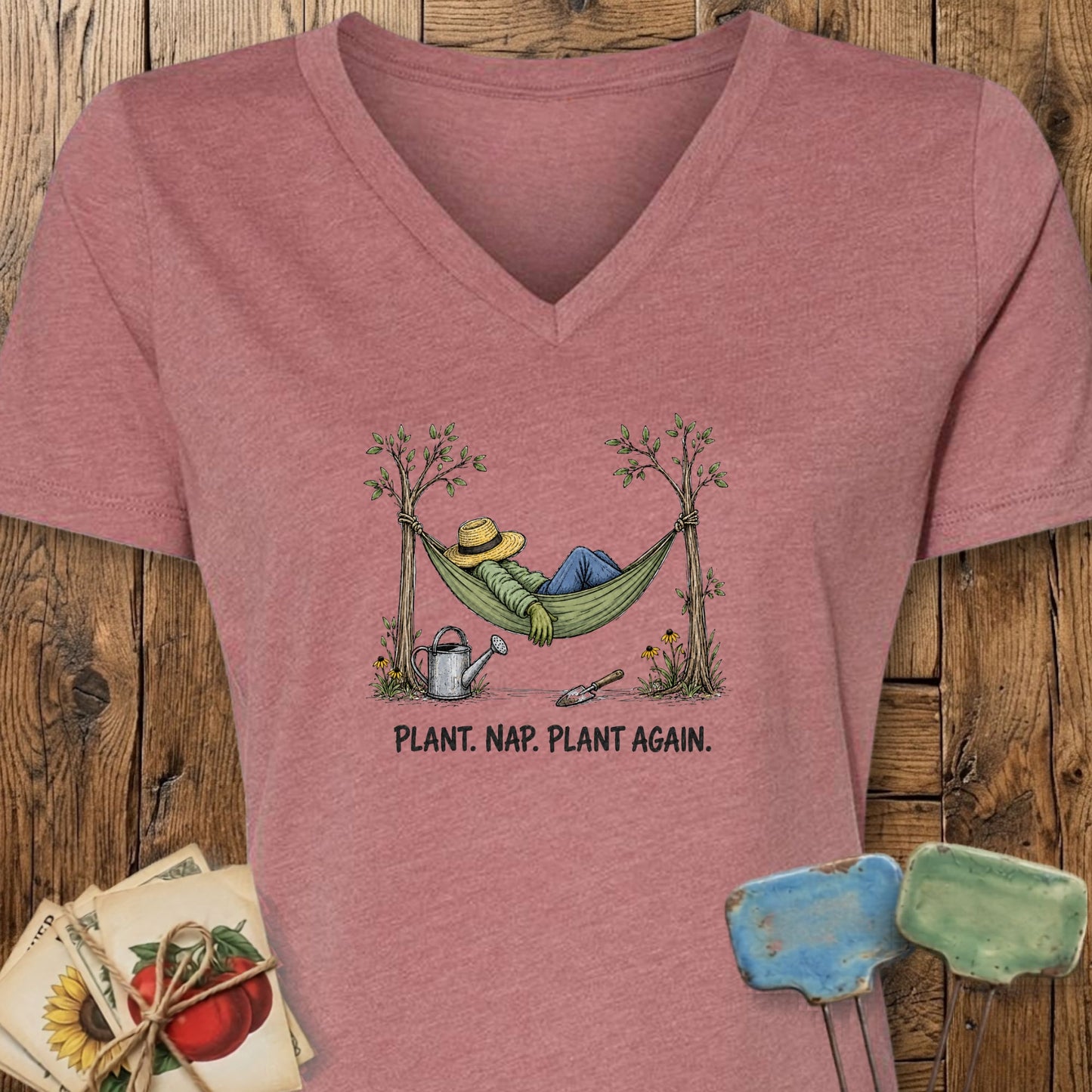 Plant Nap V-Neck