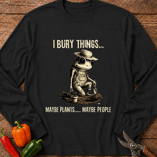 Printify Long Sleeve Black / S Bury Things Long Sleeve