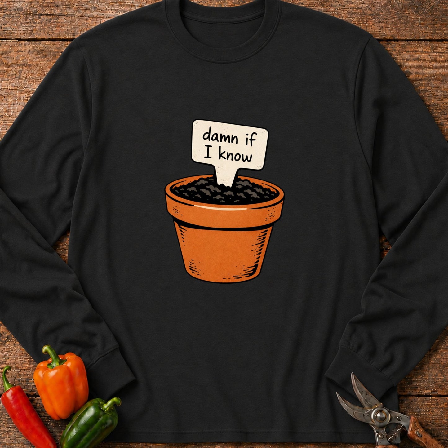 Printify Long Sleeve Black / S Damn if I Know Long Sleeve