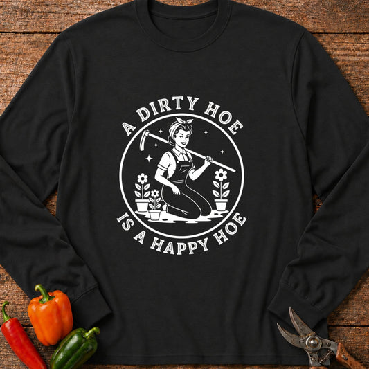 Printify Long Sleeve Black / S Happy Hoe Long Sleeve