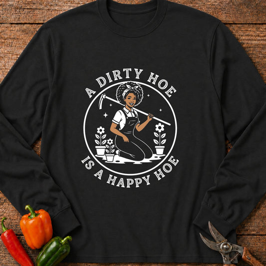 Printify Long Sleeve Black / S Happy Hoe Melanin Edition Long Sleeve