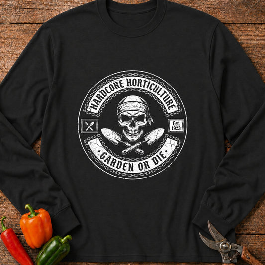 Printify Long Sleeve Black / S Hardcore Garden Long Sleeve