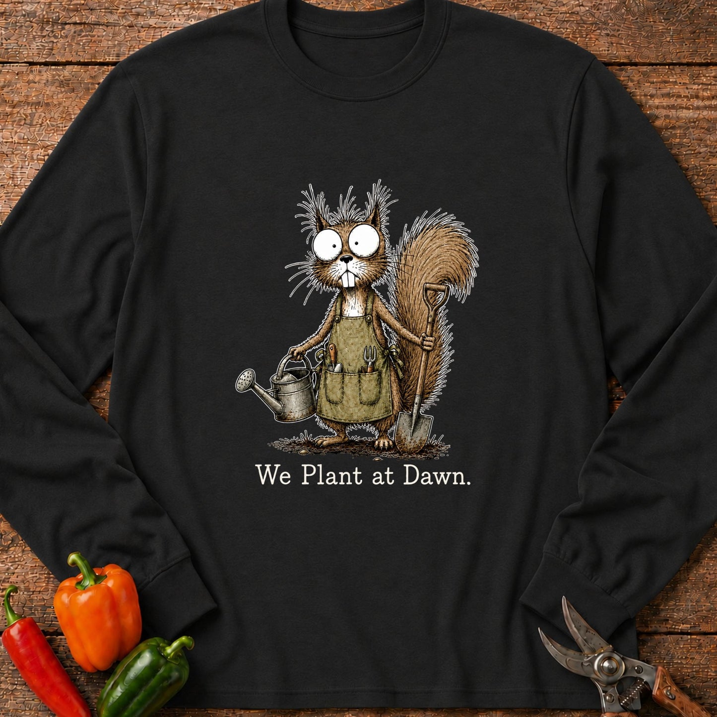 Printify Long Sleeve Black / S Plant at Dawn Long Sleeve