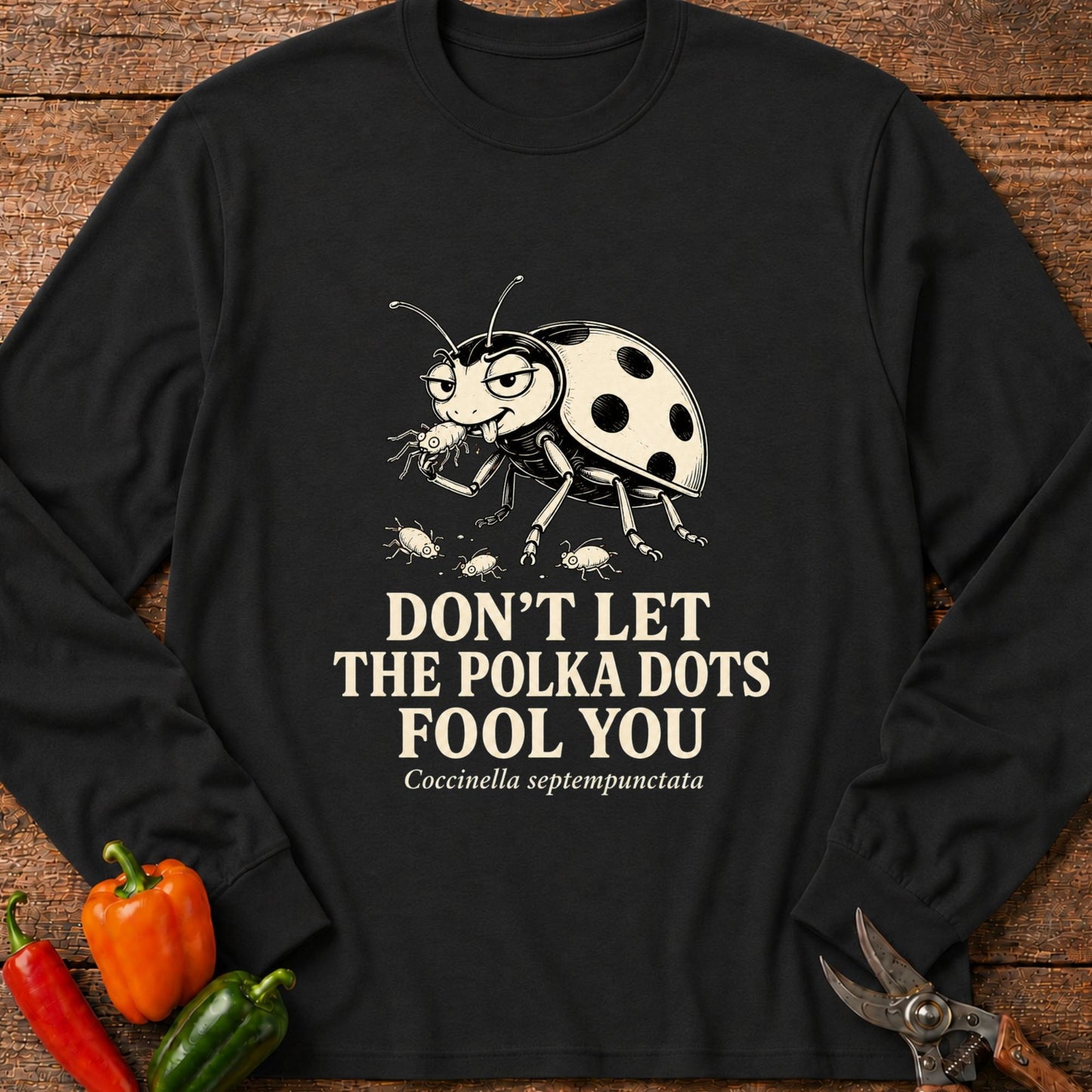 Printify Long Sleeve Black / S Polka Dots Long Sleeve