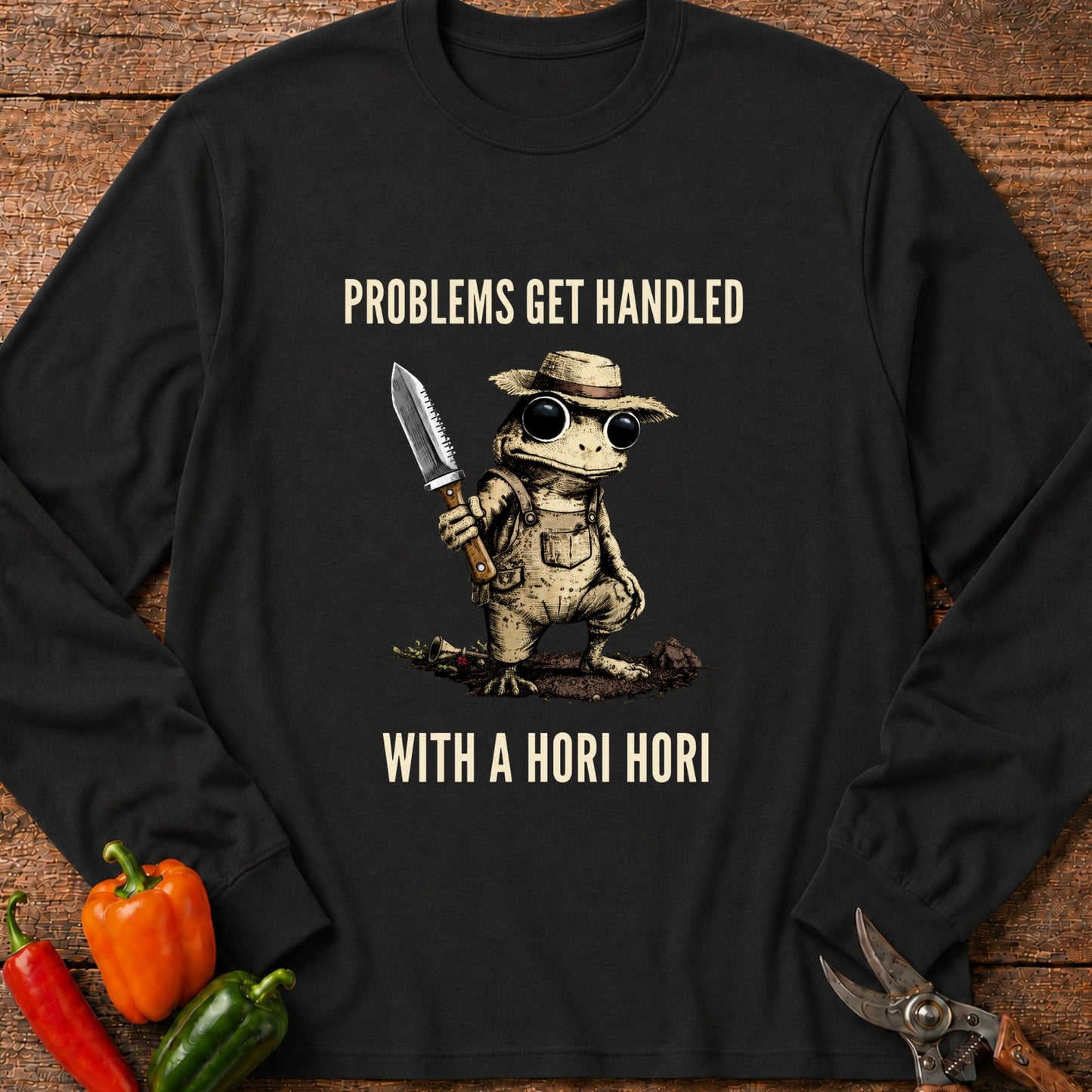 Printify Long Sleeve Black / S Problems Get Handled Long Sleeve