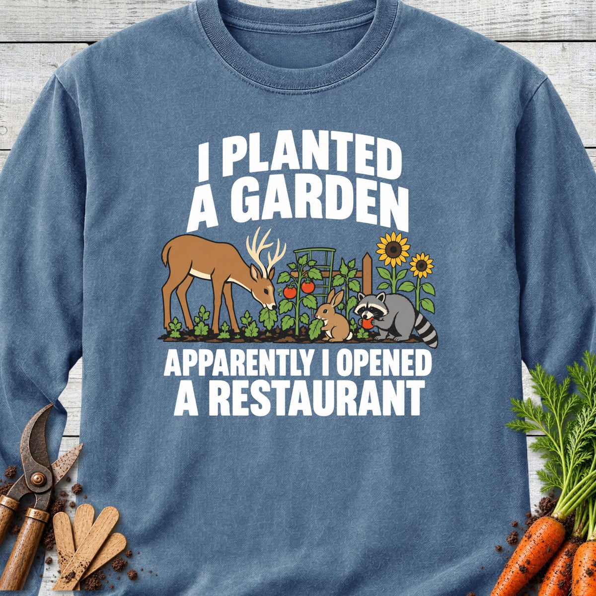 Printify Long Sleeve Blue Jean / S New Restaurant Long Sleeve
