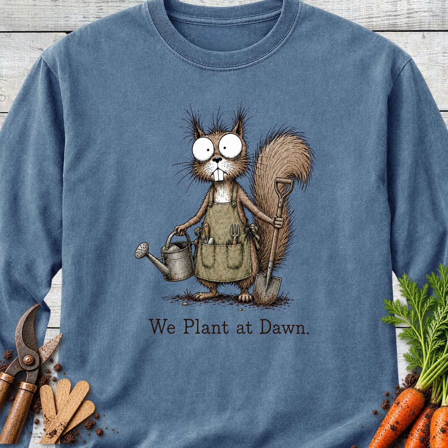 Printify Long Sleeve Blue Jean / S Plant at Dawn Long Sleeve