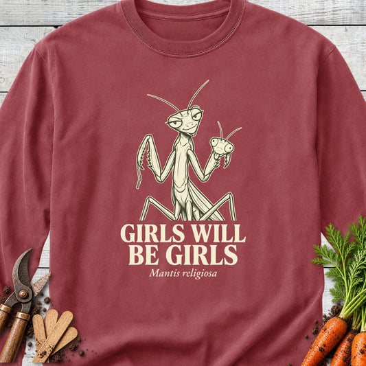 Printify Long Sleeve Brick / S Girls Long Sleeve