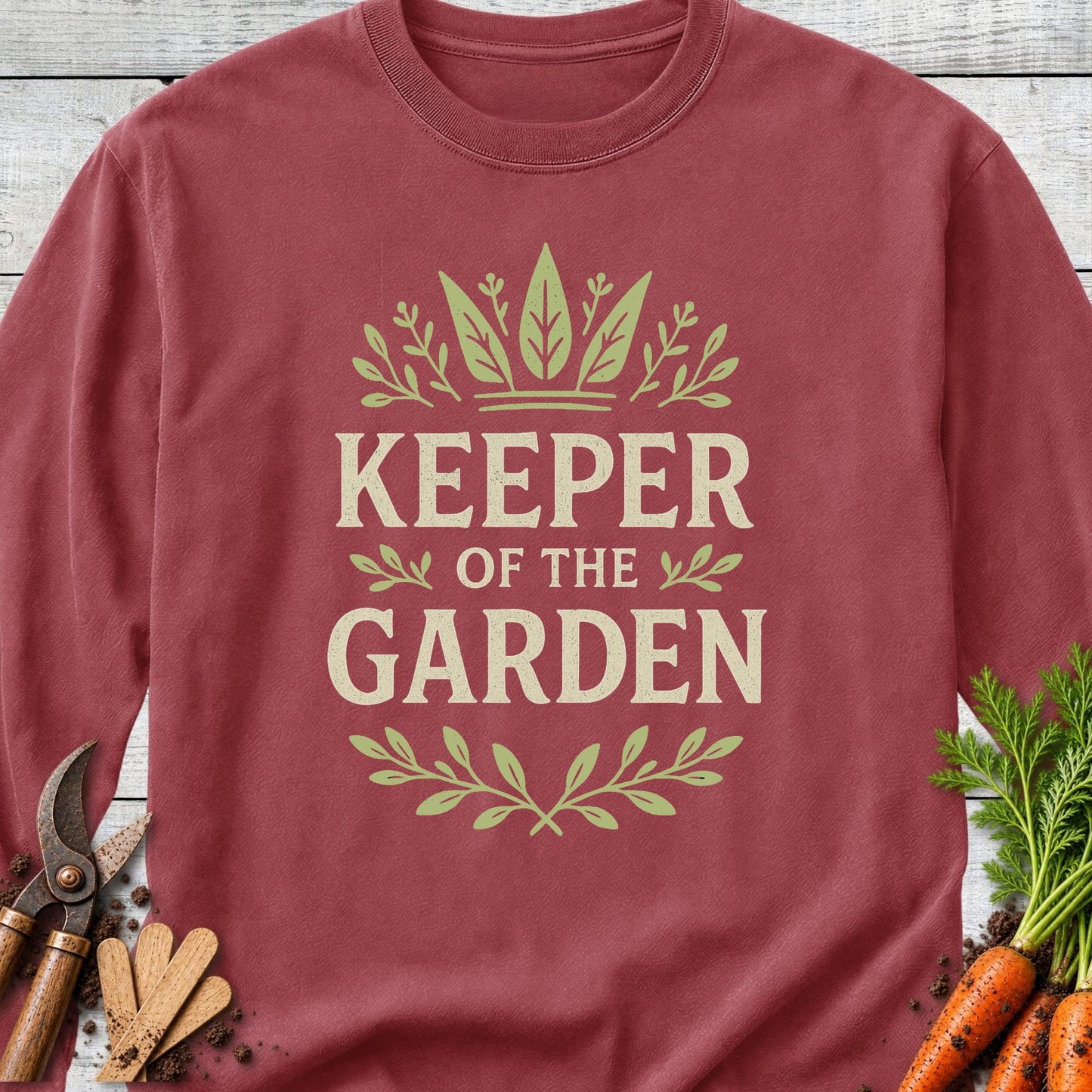 Printify Long Sleeve Brick / S Keeper of the Garden Long Sleeve