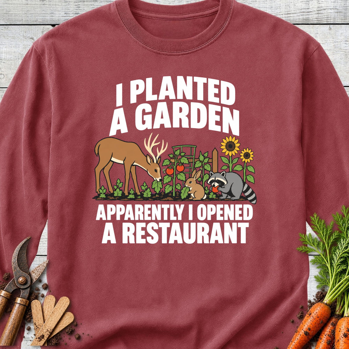 Printify Long Sleeve Brick / S New Restaurant Long Sleeve