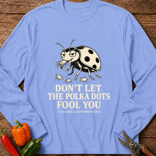 Printify Long Sleeve Carolina Blue / S Polka Dots Long Sleeve