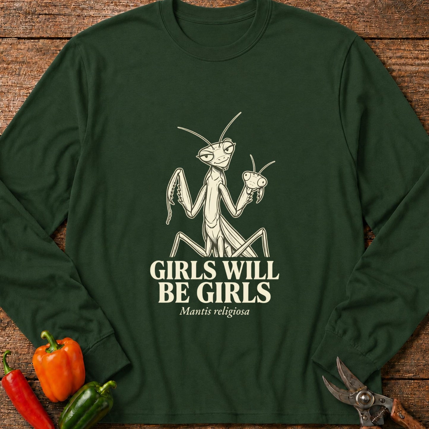 Printify Long Sleeve Forest Green / S Girls Long Sleeve