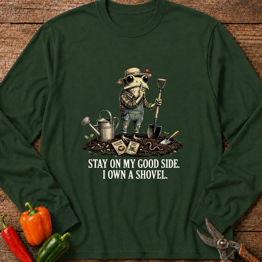 Printify Long Sleeve Forest Green / S I Own A Shovel Long Sleeve