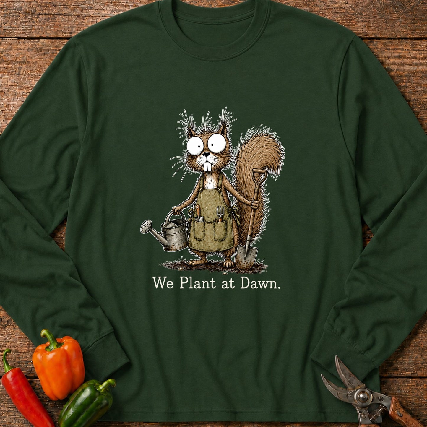 Printify Long Sleeve Forest Green / S Plant at Dawn Long Sleeve