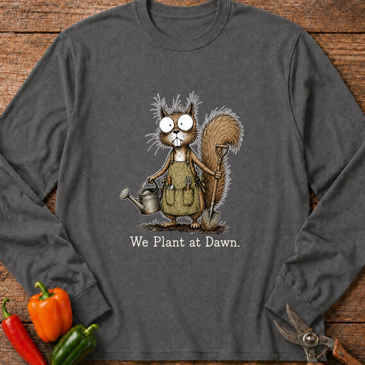 Printify Long Sleeve Graphite Heather / S Plant at Dawn Long Sleeve