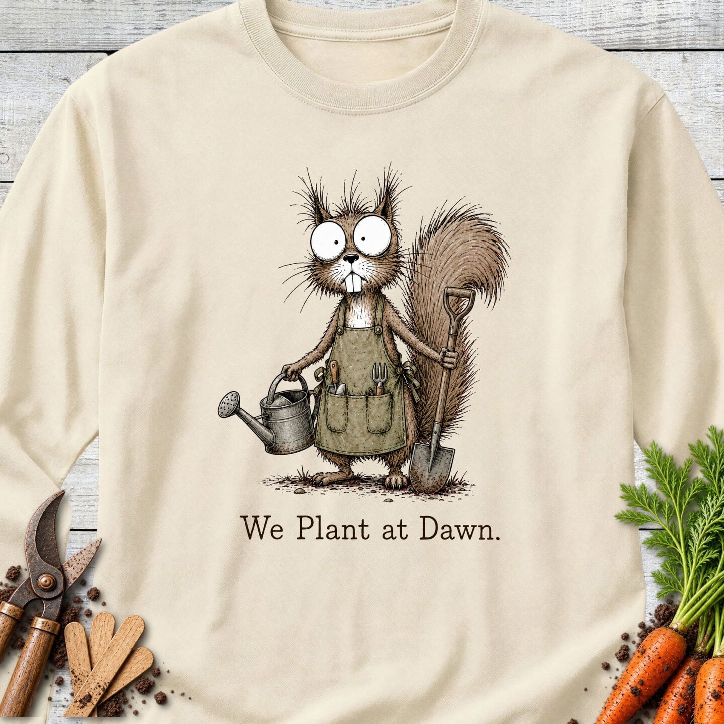 Printify Long Sleeve Ivory / S Plant at Dawn Long Sleeve