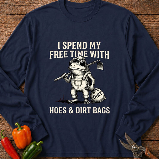 Printify Long Sleeve Navy / S Hoes & Dirt Bags Long Sleeve