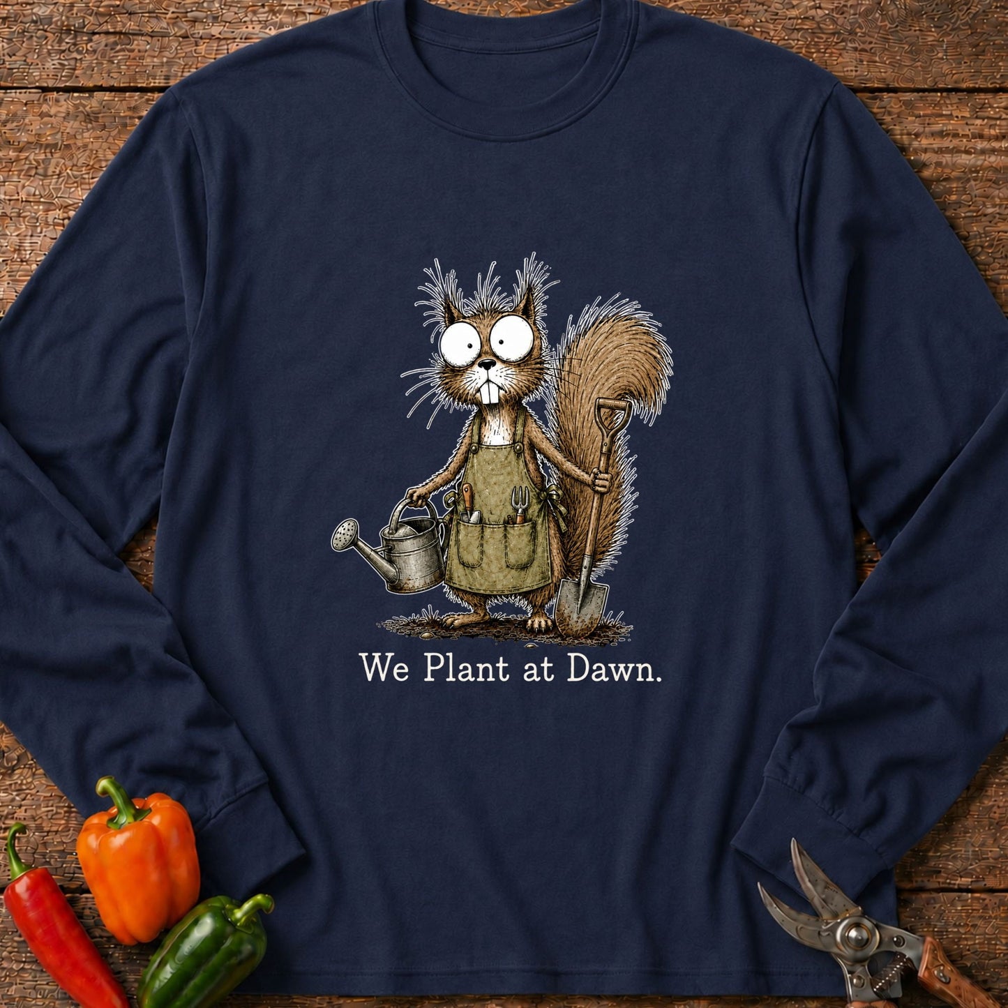 Printify Long Sleeve Navy / S Plant at Dawn Long Sleeve