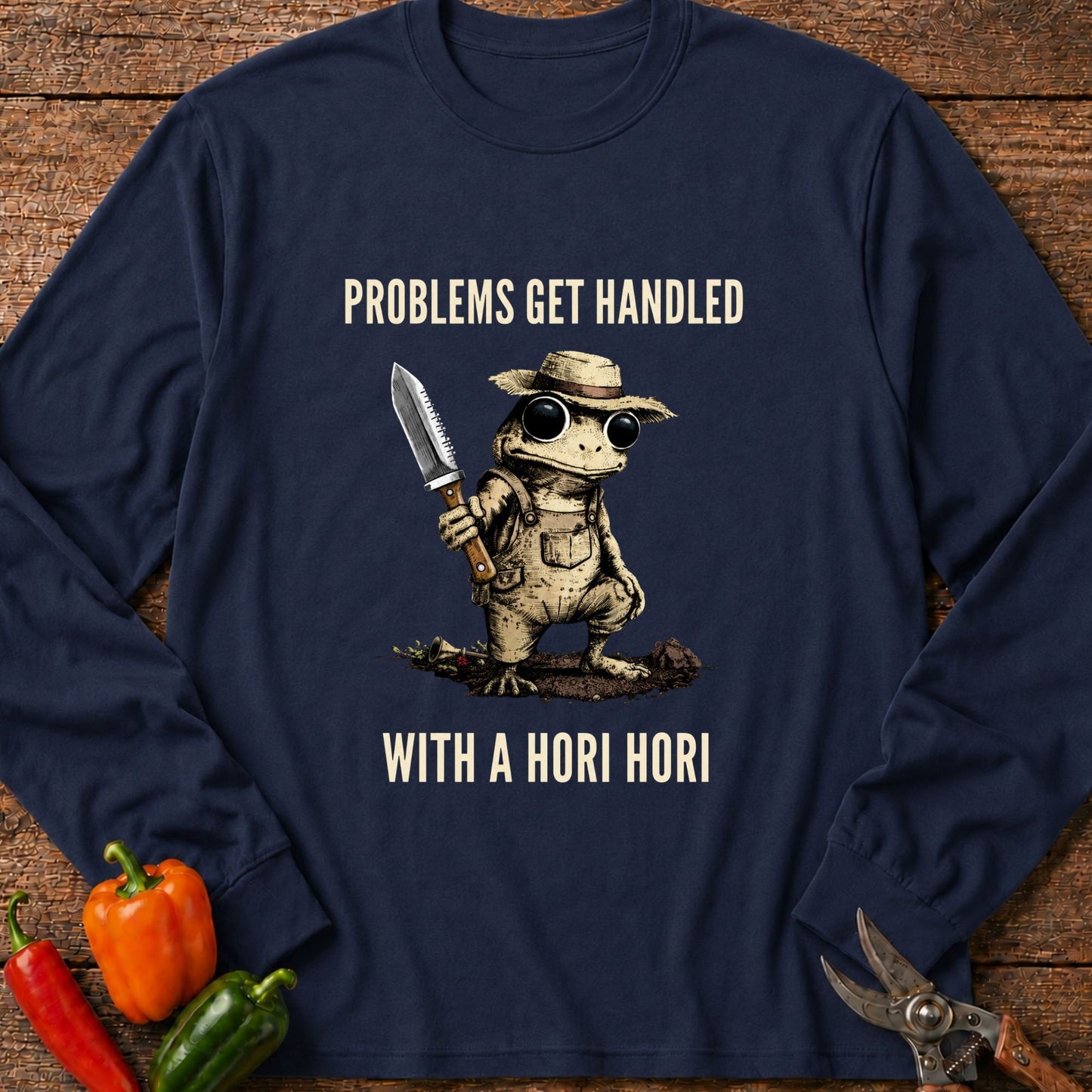 Printify Long Sleeve Navy / S Problems Get Handled Long Sleeve
