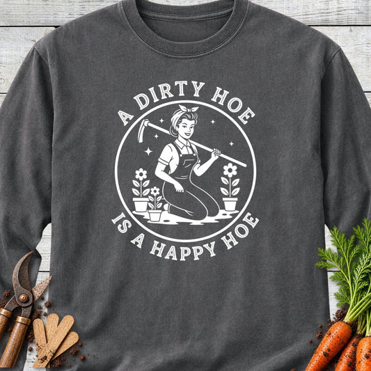 Printify Long Sleeve Pepper / S Happy Hoe Long Sleeve