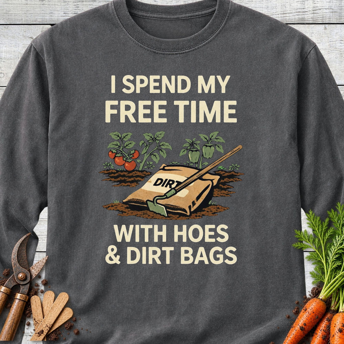 Printify Long Sleeve Pepper / S Hoes & Dirt Bags III Long Sleeve