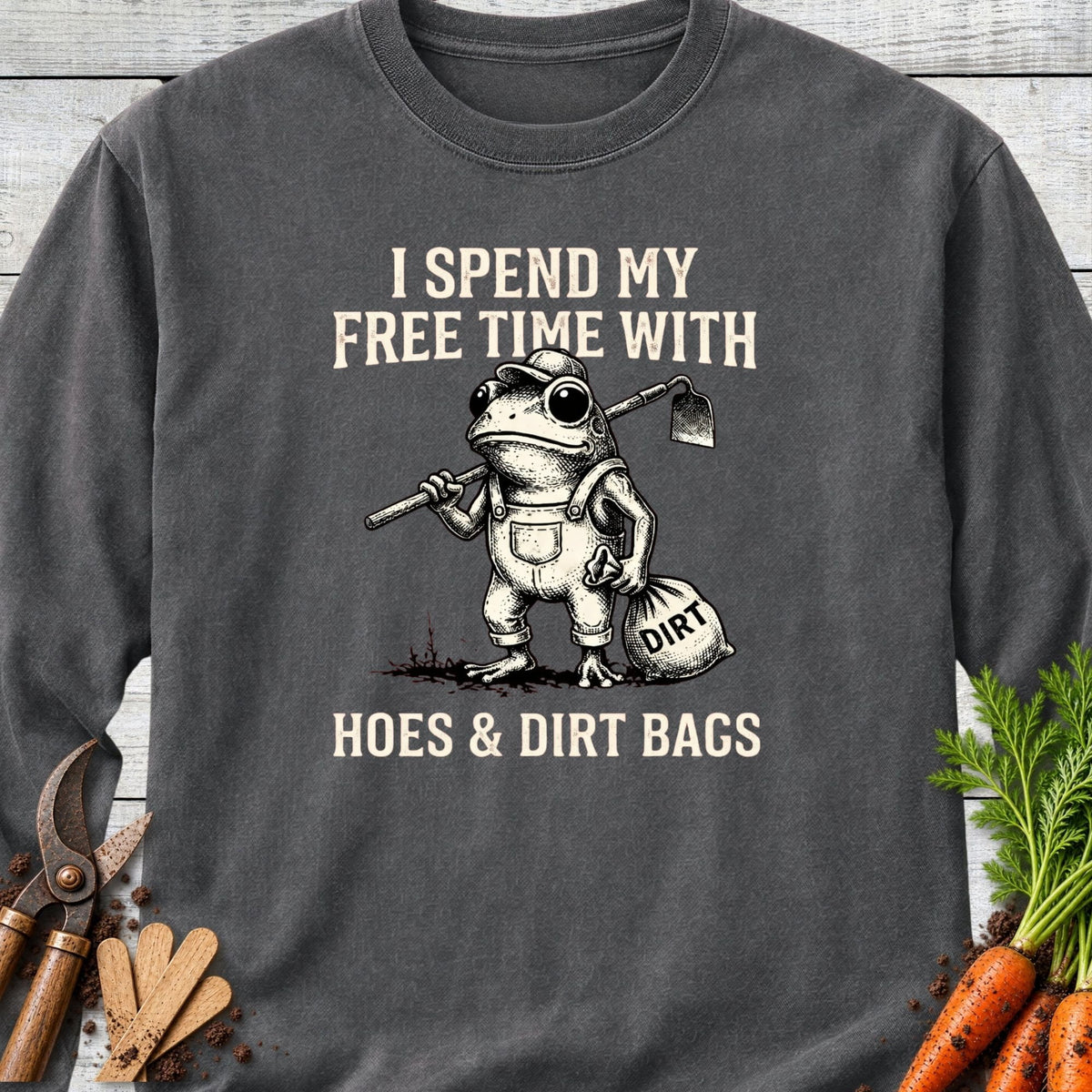 Printify Long Sleeve Pepper / S Hoes & Dirt Bags Long Sleeve