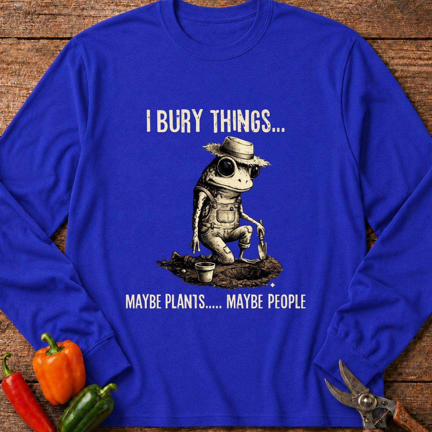 Printify Long Sleeve Royal / S Bury Things Long Sleeve