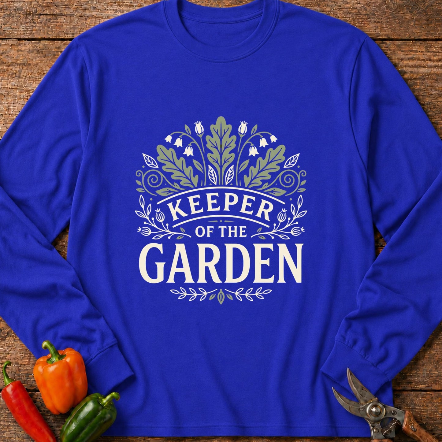 Printify Long Sleeve Royal / S Keeper of the Garden Long Sleeve (2)