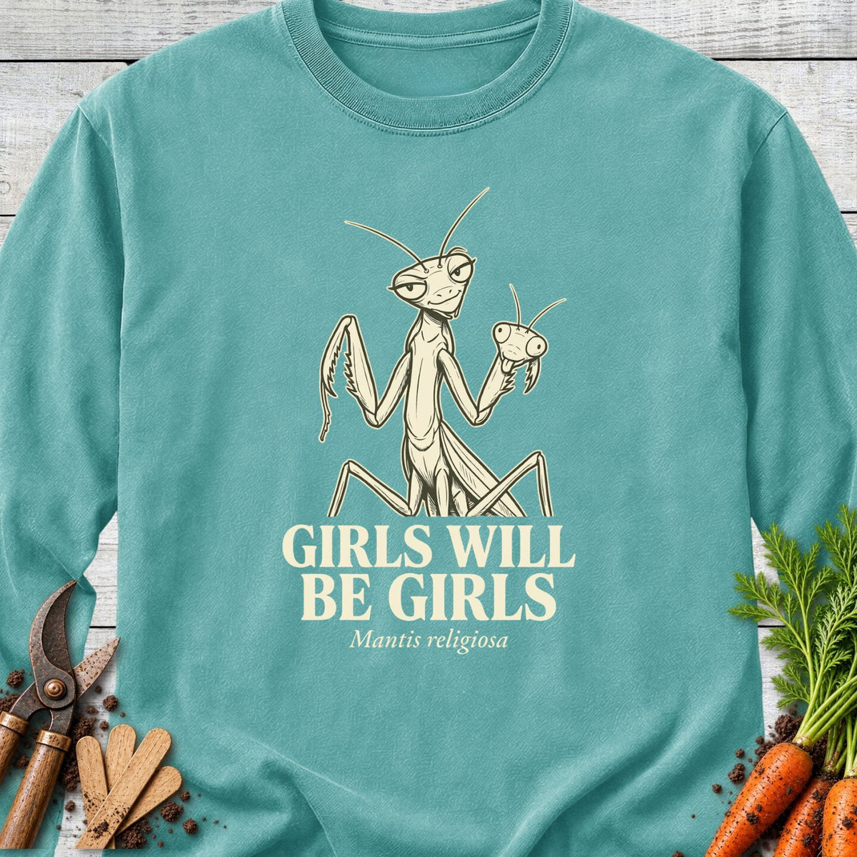 Printify Long Sleeve Seafoam / S Girls Long Sleeve