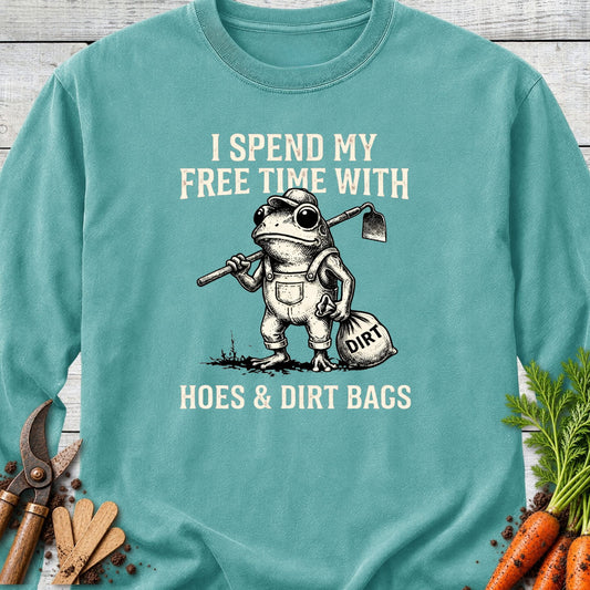 Printify Long Sleeve Seafoam / S Hoes & Dirt Bags Long Sleeve