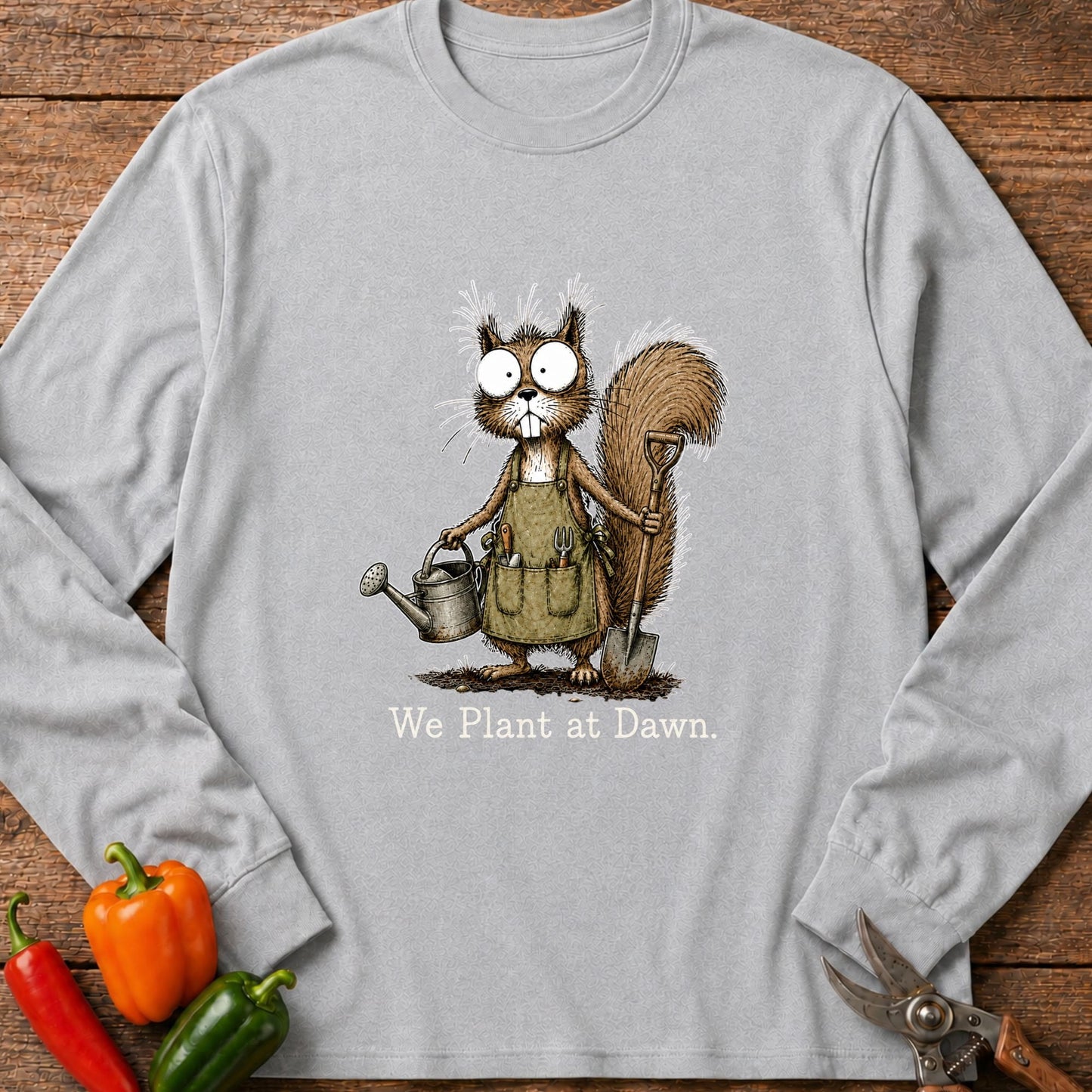 Printify Long Sleeve Sport Grey / S Plant at Dawn Long Sleeve