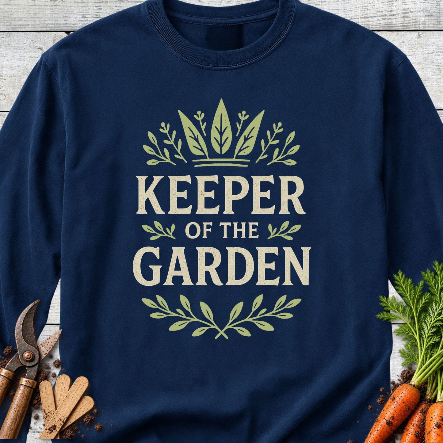 Printify Long Sleeve True Navy / S Keeper of the Garden Long Sleeve
