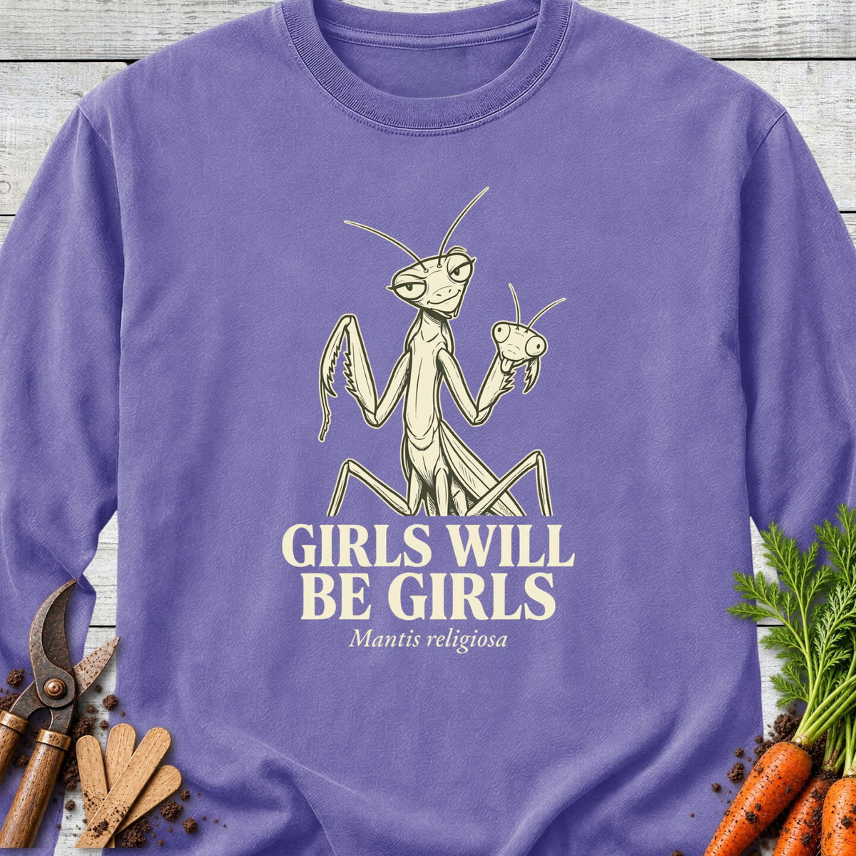 Printify Long Sleeve Voilet / S Girls Long Sleeve