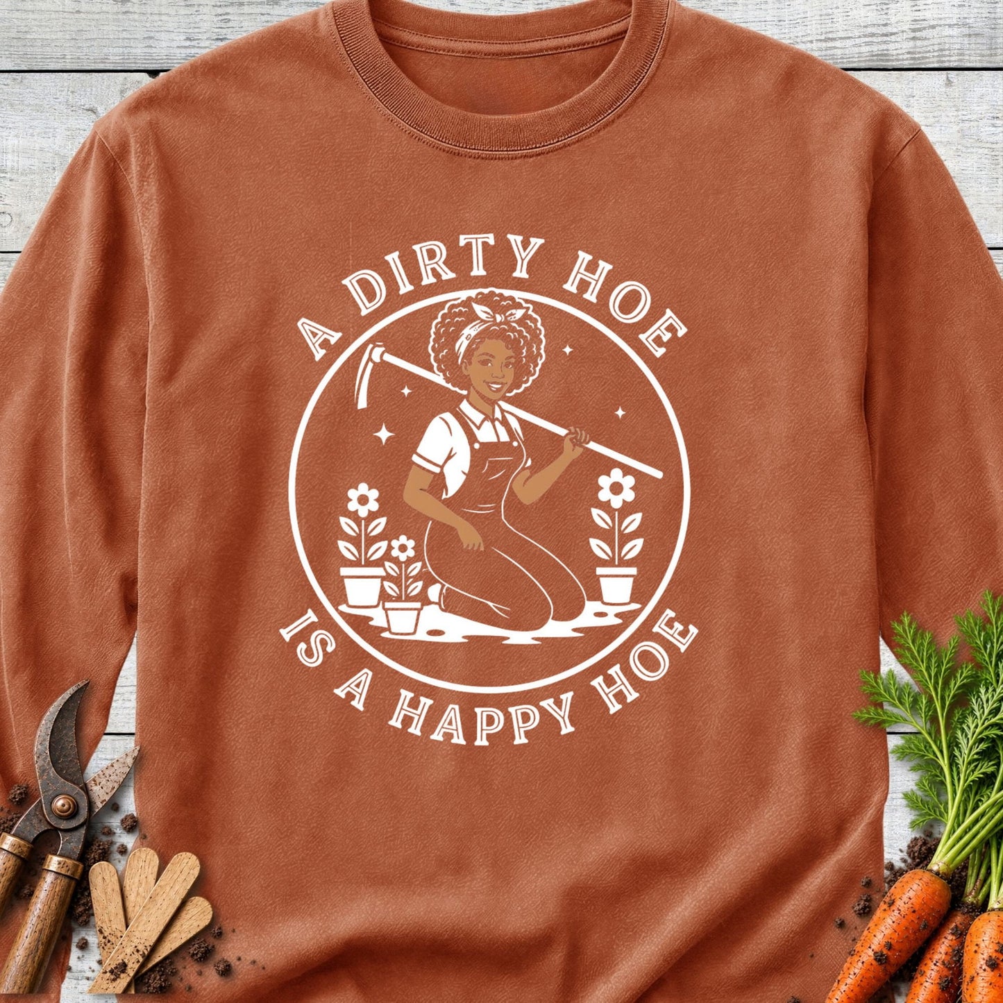 Printify Long Sleeve Yam / S Happy Hoe Melanin Edition Long Sleeve