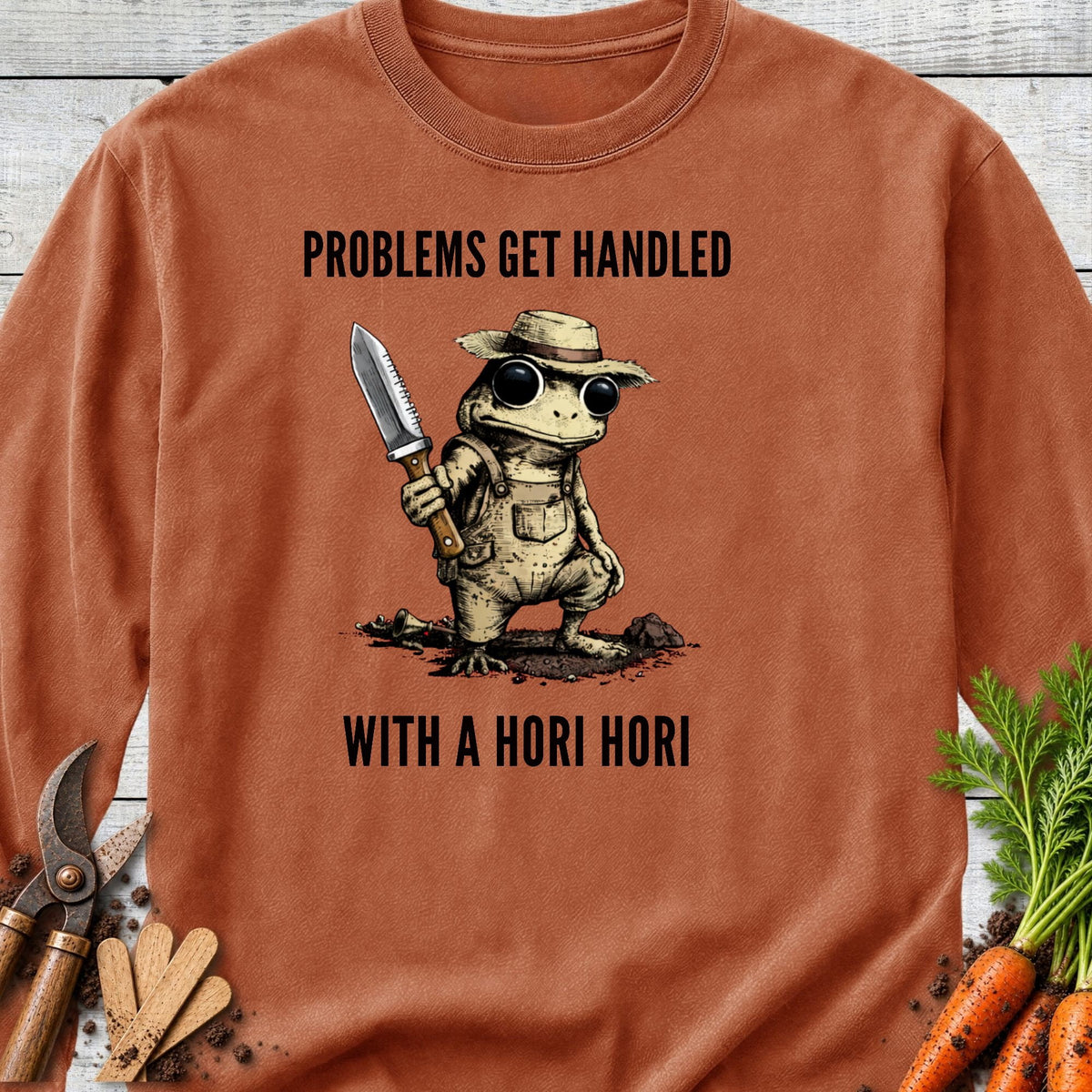 Printify Long Sleeve Yam / S Problems Get Handled Long Sleeve