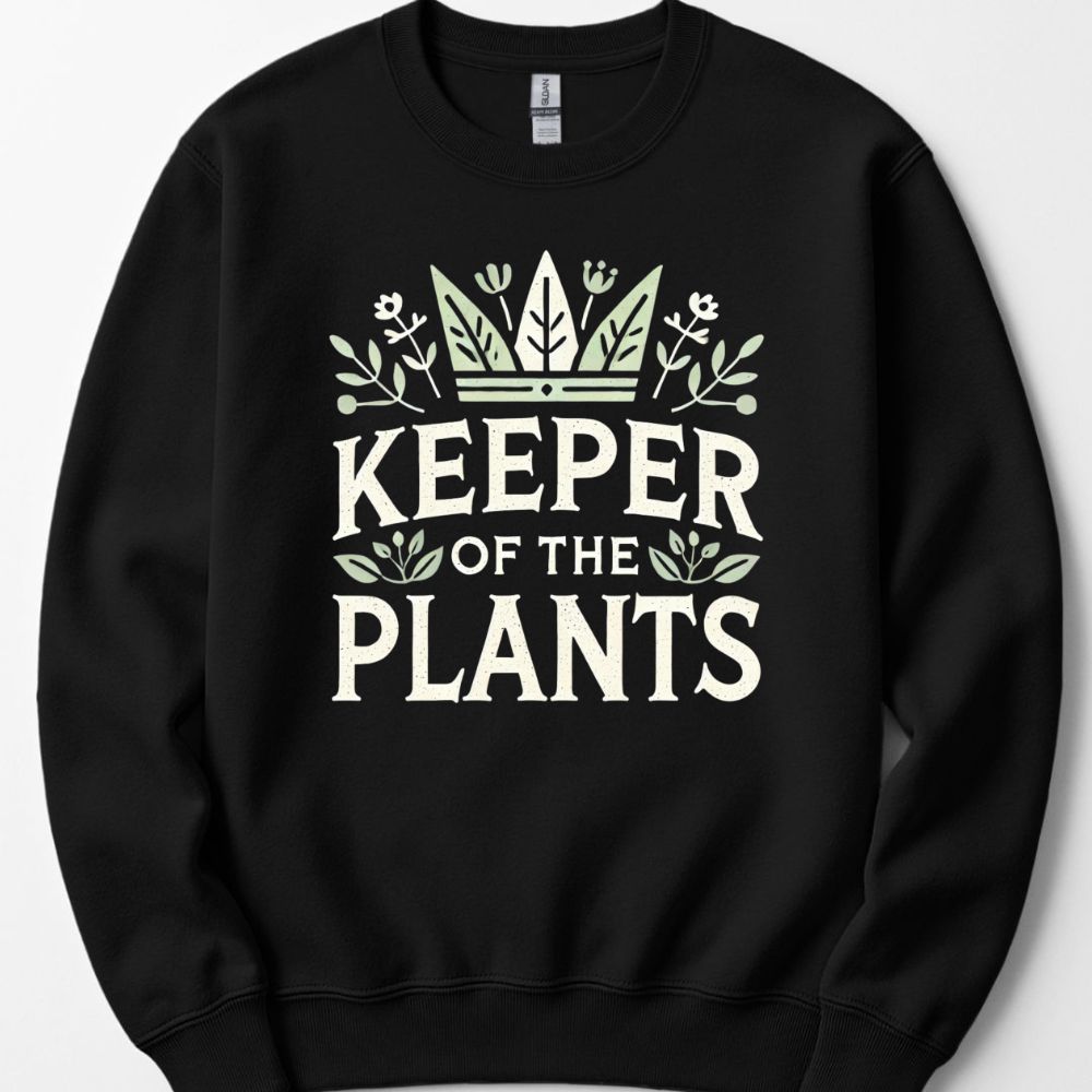 Printify Sweatshirt Black / S Keeper of the Plants Sweatshirt