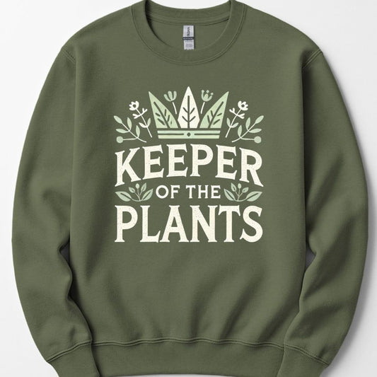 Printify Sweatshirt Military Green / S Keeper of the Plants Sweatshirt